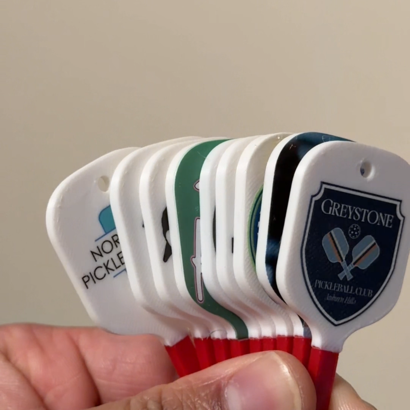 Customized Mini Pickleball Paddle Keychains| Personalized Your Way