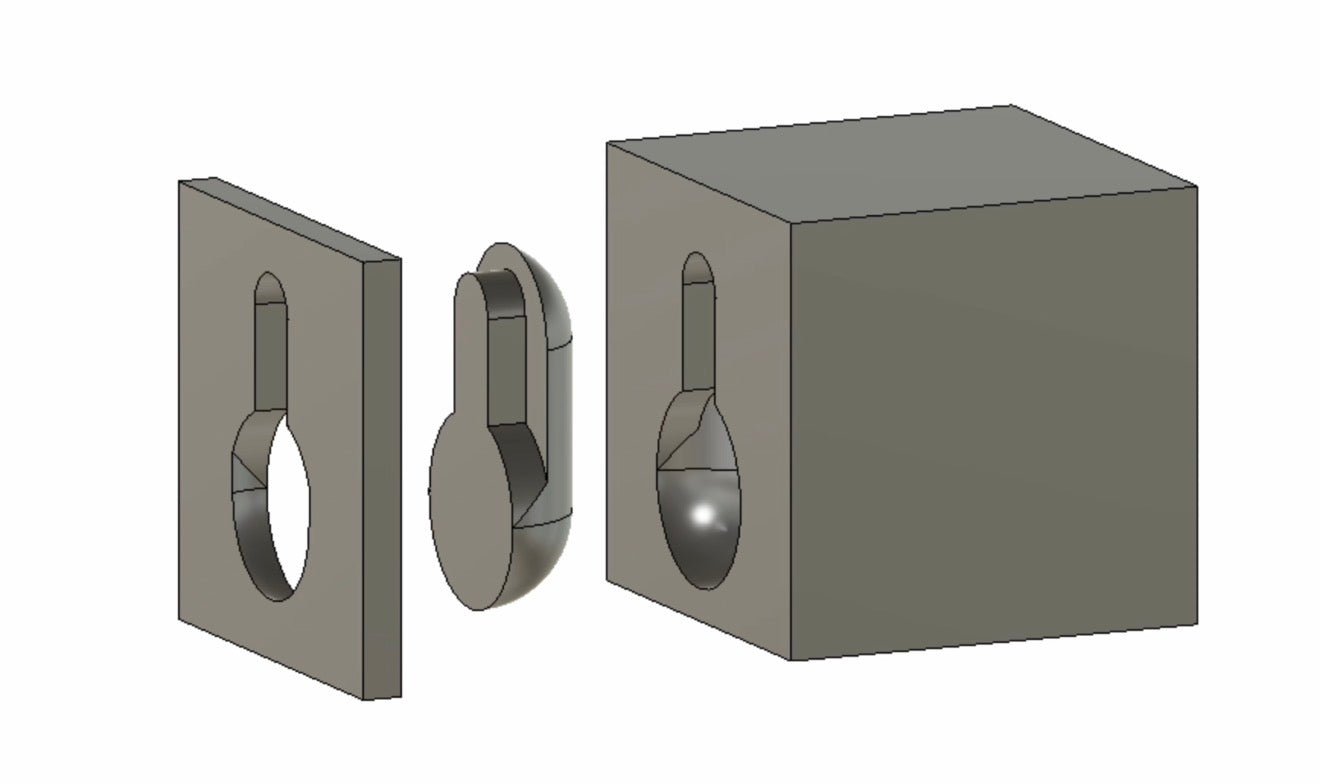 3D Wall Mount Negative Anchor Tool STL