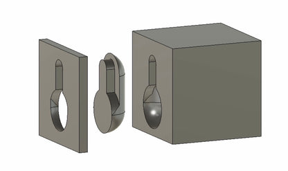 3D Wall Mount Negative Anchor Tool STL