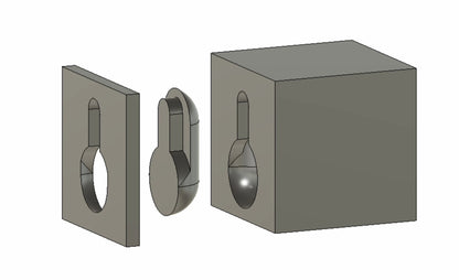 3D Wall Mount Negative Anchor Tool STL