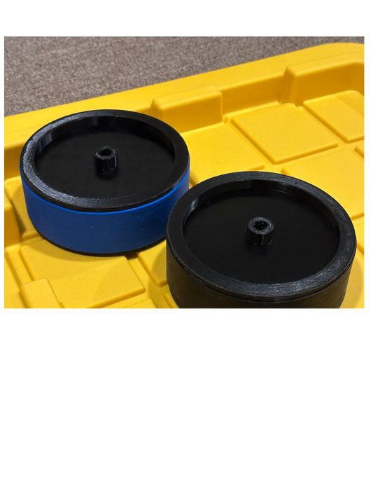 3D Printed Silent Partner Pickleball Wheels For Tennis Machine (Two Wheels)